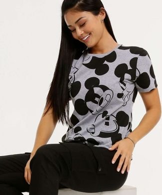 Blusa Feminina Estampa Tico e Teco Manga Curta Disney