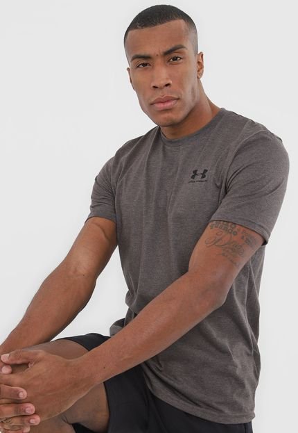 Camiseta Under Armour Sportsty.left Grafite - Marca Under Armour