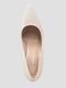 Scarpin CBK Salto Alto Grosso Couro Nude  Bege - Marca CHIBINSKI