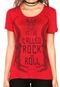 Camiseta Colcci Rock Vermelha - Marca Colcci