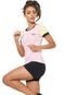 Camiseta Alto Giro Skin Fit Silk 10 Rosa/Amarela - Marca Alto Giro