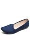 Slipper Moleca Bico Quadrado Azul - Marca Moleca