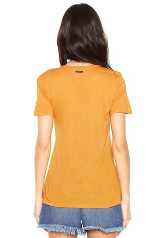 Camiseta Colcci Slim Amarela