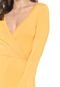 Vestido Nolita Curto Transpassado Amarelo - Marca Nolita