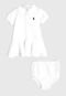 Vestido Polo Ralph Lauren Infantil Polo Com Tapa Fraldas Branco - Marca Polo Ralph Lauren