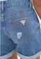 Short Jeans Guess Destroyed Azul - Marca Guess
