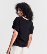 Blusa Feminina Manga Curta Rovitex Preto - Marca Rovitex