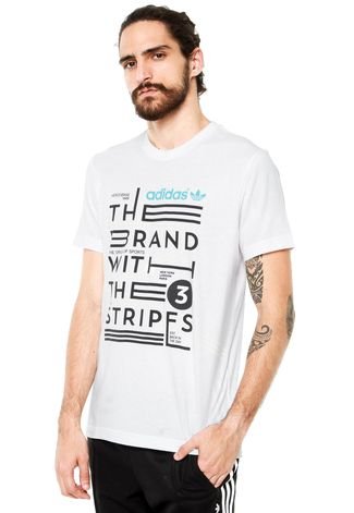 Camiseta adidas Originals Slogan Branca
