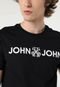 Camiseta John John Logo Preta - Marca John John