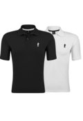 Kit 2 Camisas Polo Masculina Polo Marine Preto e Branca - Marca Polo Marine