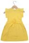 Vestido Confecções Rolu Infantil Floral Amarelo - Marca Confecções Rolu