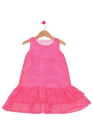 Vestido Infantil Verão Barbie Pink Malwee