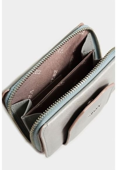 Billetera Dark De Cuero Para Mujer Tinta Contraste Compra Ahora