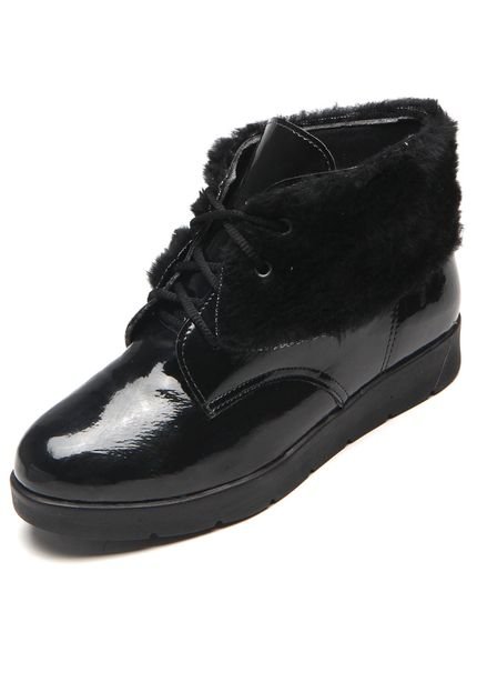 Bota Flatform DAFITI SHOES Lapela Preto - Marca DAFITI SHOES