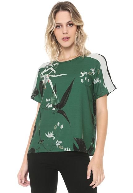 Camiseta Forum Floral Verde/Preta - Marca Forum