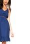 Vestido Aishty Curto Acinturado Azul - Marca Aishty