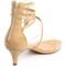 Sandália Salto Alto Meia Cana em Nobucado Nude com Transparência Lançamento - Marca Carolla Shoes