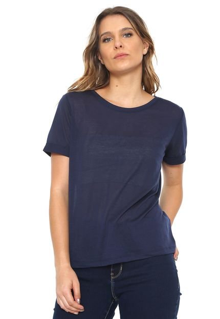 Camiseta JdY Lisa Azul-marinho - Marca JdY