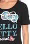 Blusa Cativa Hello Kitty Paetês Preta - Marca Cativa Hello Kitty