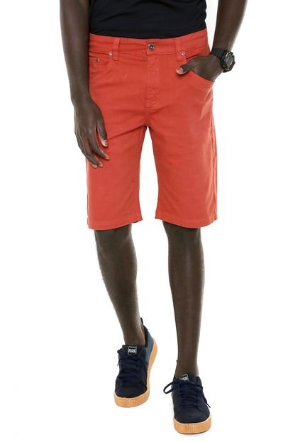 Bermuda Sarja Drop Dead Fit Benkley Laranja - Marca Drop Dead