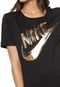 Camiseta Nike Sportswear W Nsw Top Ss Metall Preta - Marca Nike Sportswear