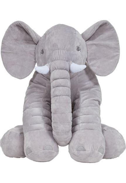 Almofada Elefante Gigante - Cinza Buba - Marca Buba Toys
