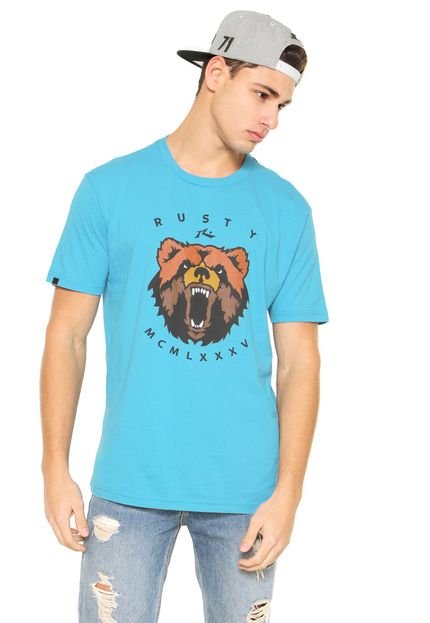 Camiseta Rusty Bears Azul - Marca Rusty