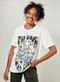 Camiseta Oversized Branca Com Flores - Marca Youcom