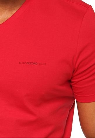 Camiseta Ellus 2nd Floor Básica Vermelho