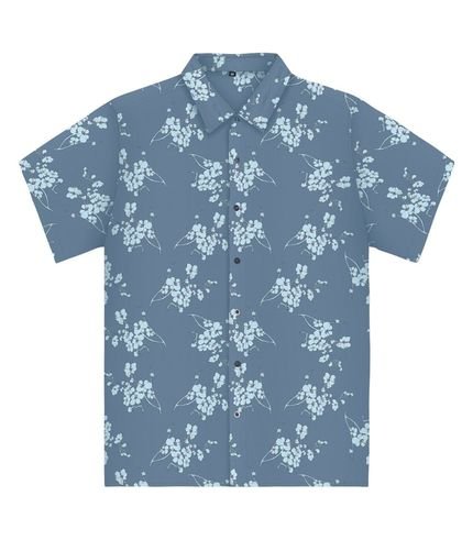 Camisa Masculina Em Tricoline Diametro Azul - Marca Diametro