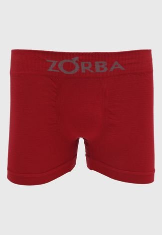 Cueca Zorba Boxer Logo Vermelha
