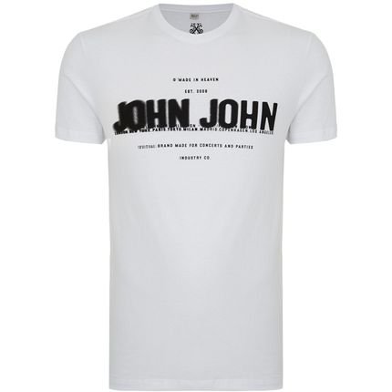 Camiseta John John Regular All Winter In24 Branco Masculino - Marca John John