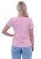 Camiseta Ecko Feminina Estampada Rosa - Marca Ecko
