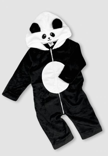 Macacão Bebê Pelinho Panda - Marca PLATINUM KIDS