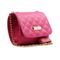 Bolsa Feminina Estruturada Com Detalhe Em Bordado E Alça De Corrente Pink - Marca WILLIBAGS
