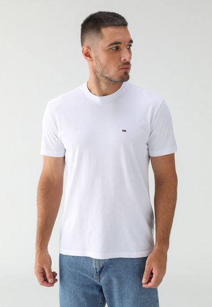 Camiseta Tommy Jeans Slim Logo Branca - Marca Tommy Jeans