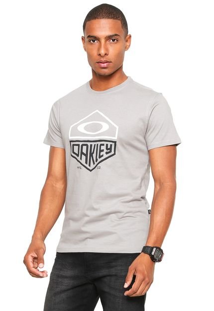 Camiseta Oakley Split Hex Cinza - Marca Oakley