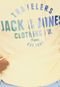 Blusa de Moletom Fechada Jack & Jones Bordado Amarelo - Marca Jack & Jones