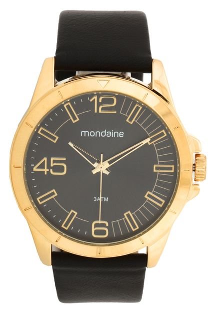Relógio Mondaine 76656GPMVDH2 Preto/Dourado - Marca Mondaine