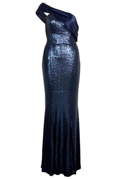 Vestido Longo Anna Flynn Glam Azul - Marca Anna Flynn
