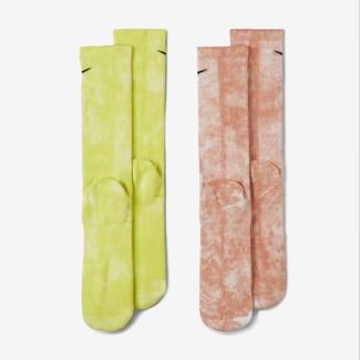Meia Nike Everyday Plus Cushioned (3 Pares) - Verde Musgo/Verde
