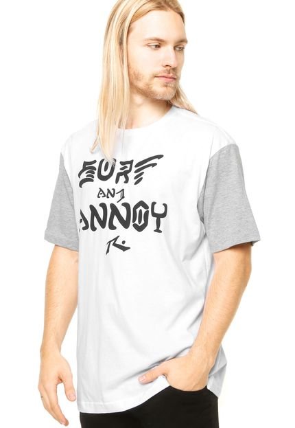 Camiseta Manga Curta Rusty Adult Surf Branca - Marca Rusty