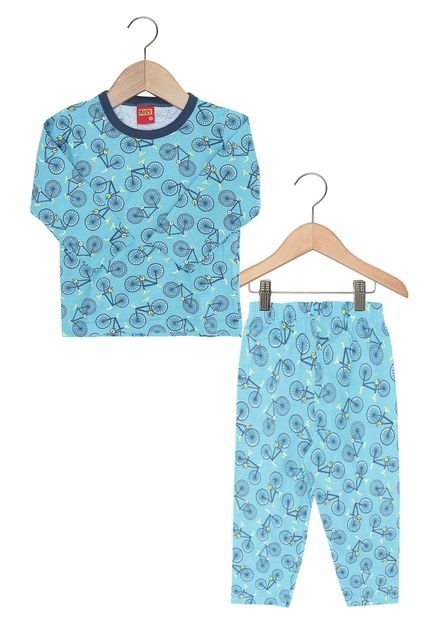 Pijama Kyly Longo Menino Azul - Marca Kyly