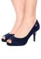 Peep Toe Vizzano Salto Fino Azul - Marca Vizzano