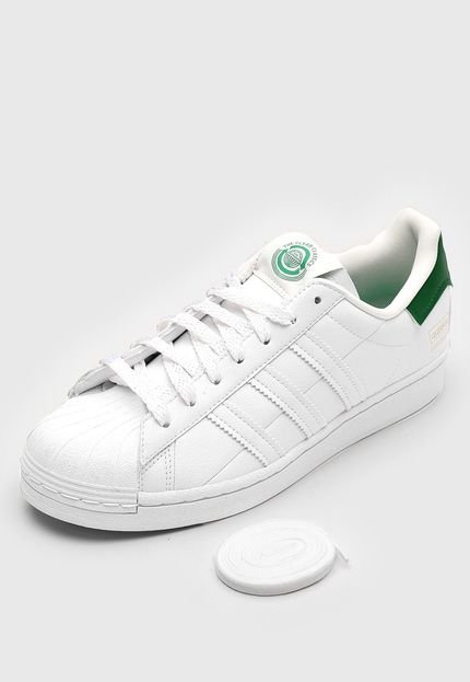 Tênis adidas Originals Superstar Branco/Verde - Marca adidas Originals