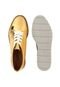 Oxford Flatform DAFITI SHOES Tratorado Specchio Dourado - Marca DAFITI SHOES