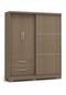 Guarda-Roupa C533 com 3 Portas 2 Gavetas Nature Kappesberg Marrom - Marca Kappesberg