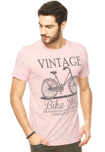 Camiseta Lemon Grove Estampa Rosa - Marca FiveBlu