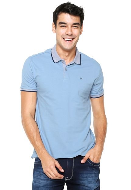 Camisa Polo Calvin Klein Lisa Azul - Marca Calvin Klein