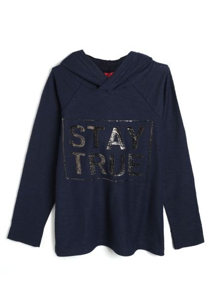 Camiseta Kyly Infantil Stay True Azul-Marinho - Marca Kyly